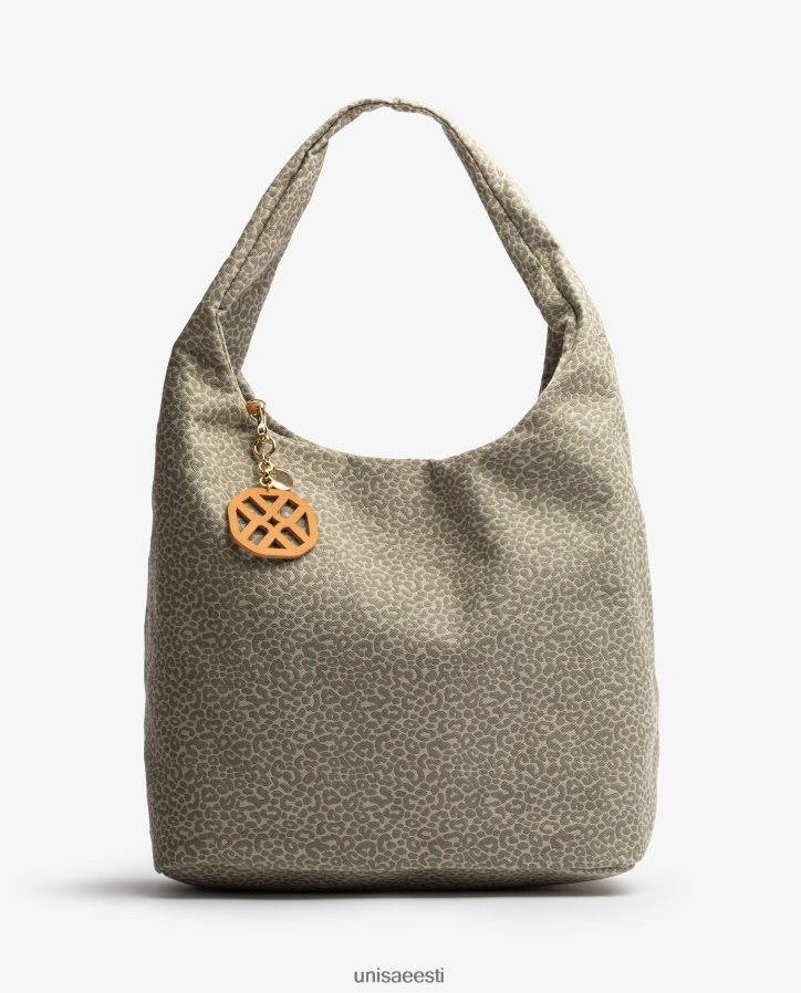 Unisa 88PPB41093 taaskasutatud kangast käekott naised roheline