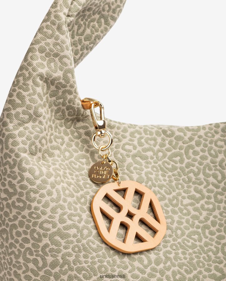 Unisa 88PPB41093 taaskasutatud kangast käekott naised roheline