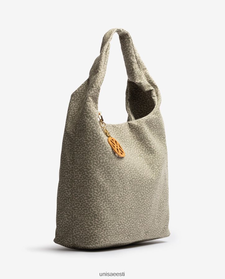 Unisa 88PPB41093 taaskasutatud kangast käekott naised roheline