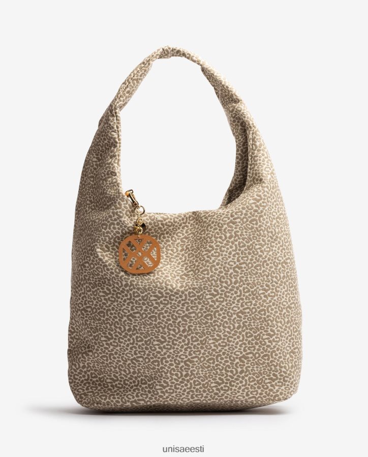 Unisa 88PPB41094 taaskasutatud kangast käekott naised pruun