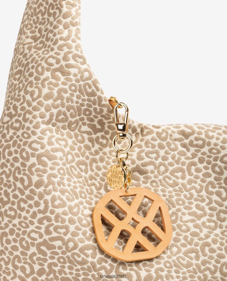 Unisa 88PPB41094 taaskasutatud kangast käekott naised pruun