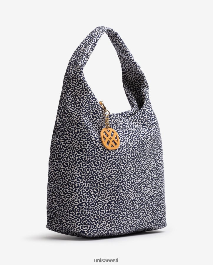 Unisa 88PPB41095 taaskasutatud kangast käekott naised sinine