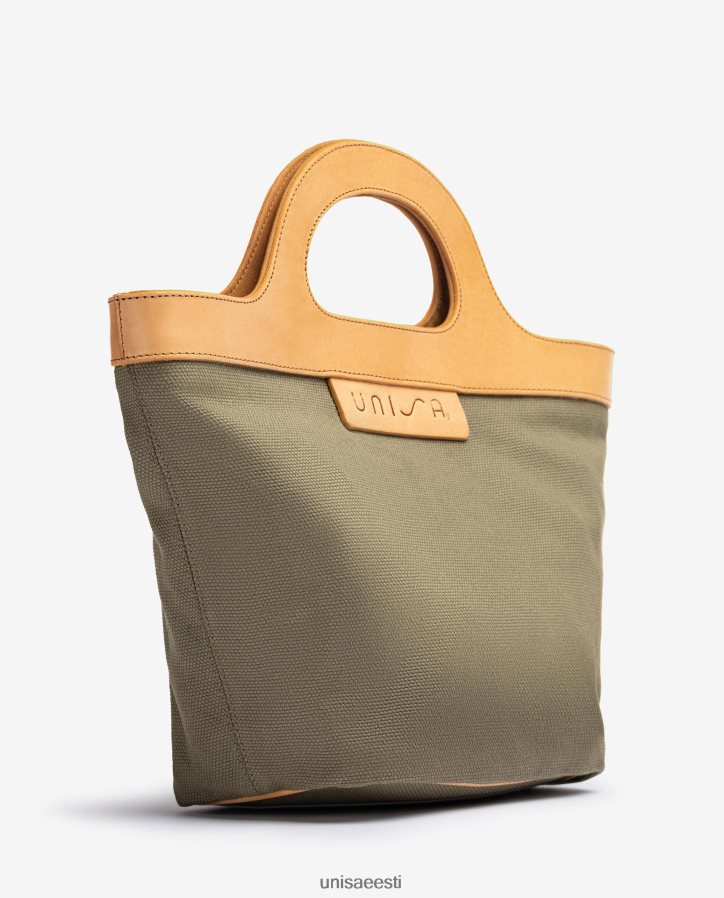 Unisa 88PPB41096 jäiga nahast käepidemega käekott naised roheline