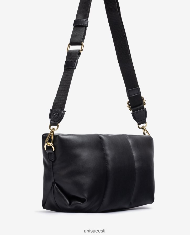 Unisa 88PPB41164 keskmise suurusega tepitud käekott naised must