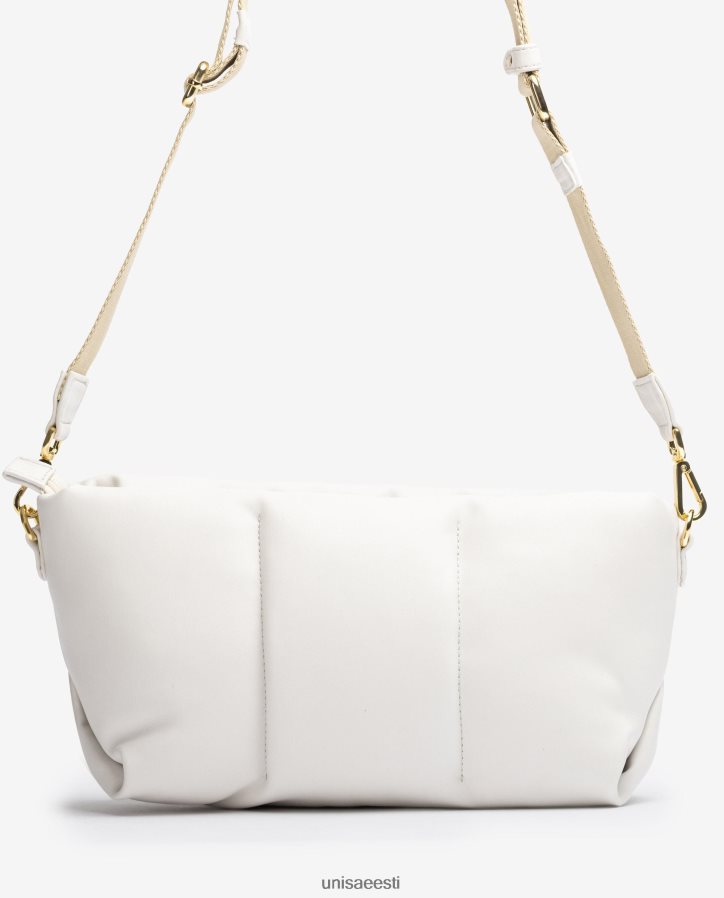 Unisa 88PPB41166 keskmise suurusega tepitud käekott naised valge