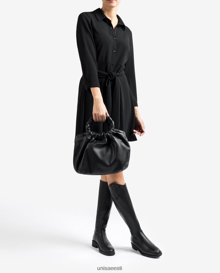 Unisa 88PPB41173 ümmarguse käepidemega käekott naised must