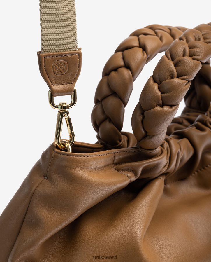 Unisa 88PPB41174 ümmarguse käepidemega käekott naised pruun