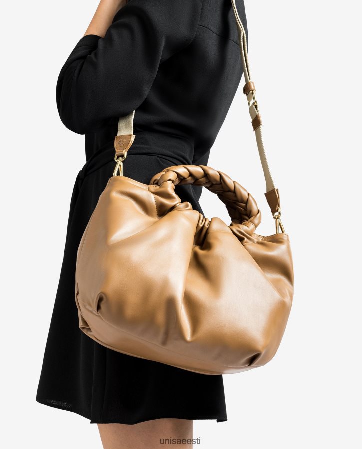 Unisa 88PPB41174 ümmarguse käepidemega käekott naised pruun