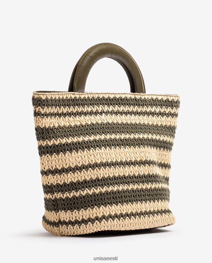 Unisa 88PPB41177 keskmise suurusega raffia käekott naised roheline