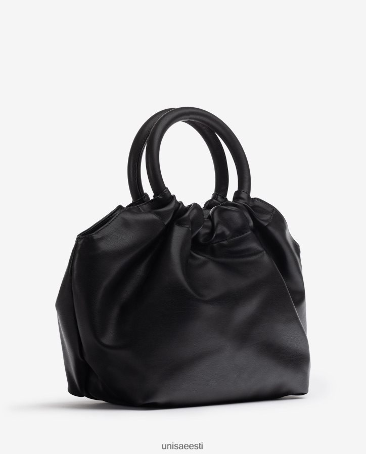 Unisa 88PPB41178 ümmarguse käepidemega käekott naised must