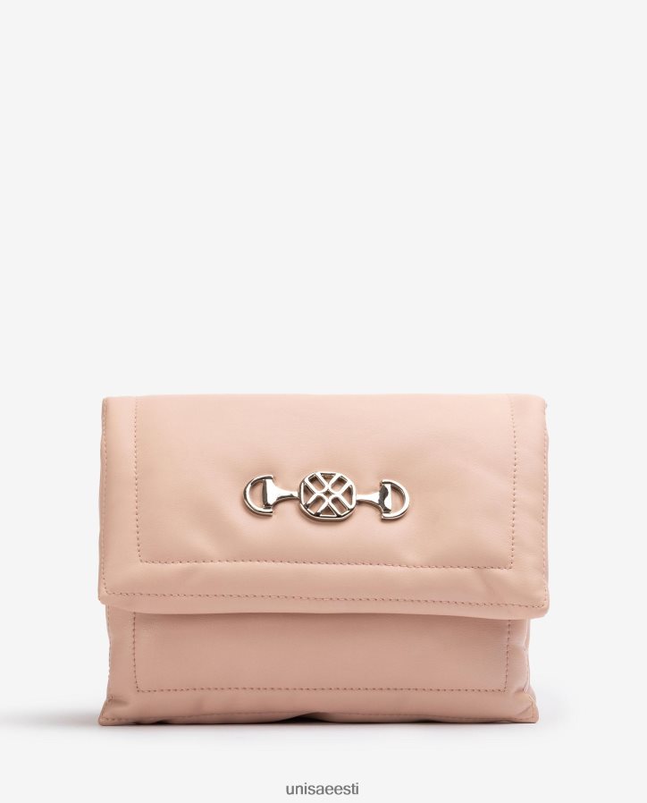 Unisa 88PPB41181 tepitud efektkott monogrammiga naised roosa