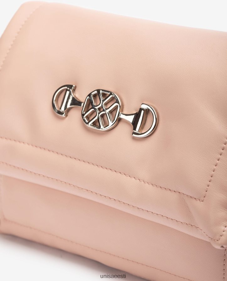 Unisa 88PPB41181 tepitud efektkott monogrammiga naised roosa