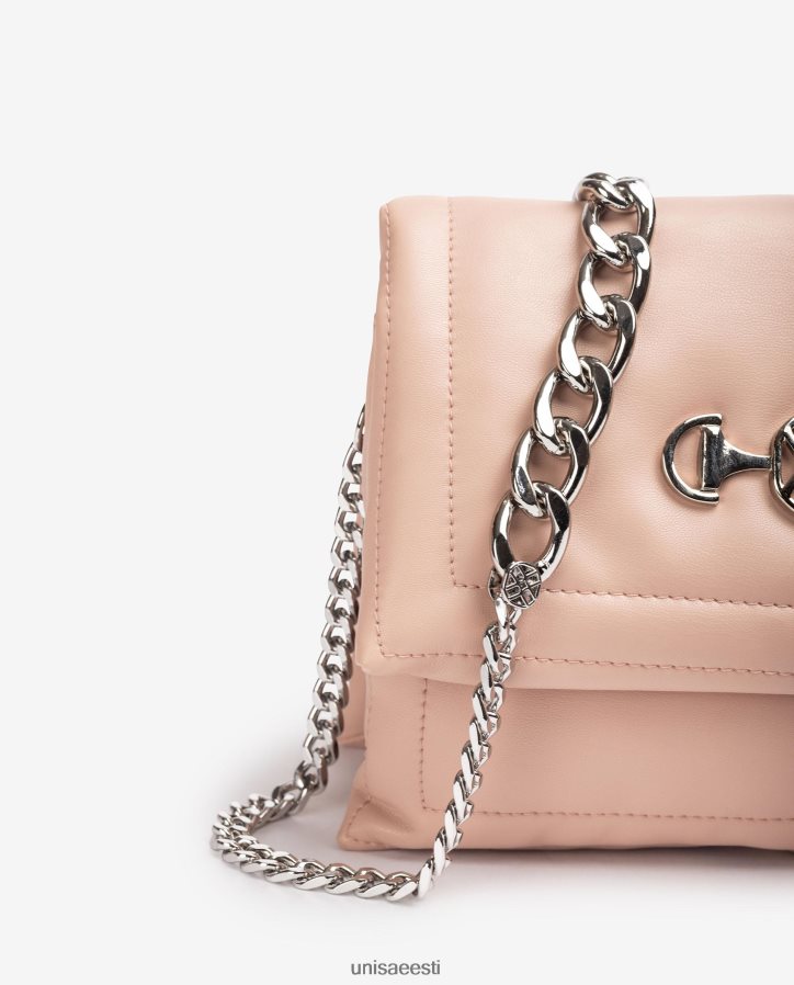 Unisa 88PPB41181 tepitud efektkott monogrammiga naised roosa