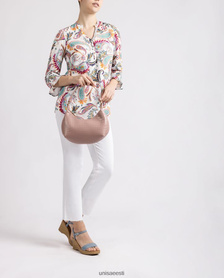 Unisa 88PPB41182 reljeefsest nahast käekott naised roosa