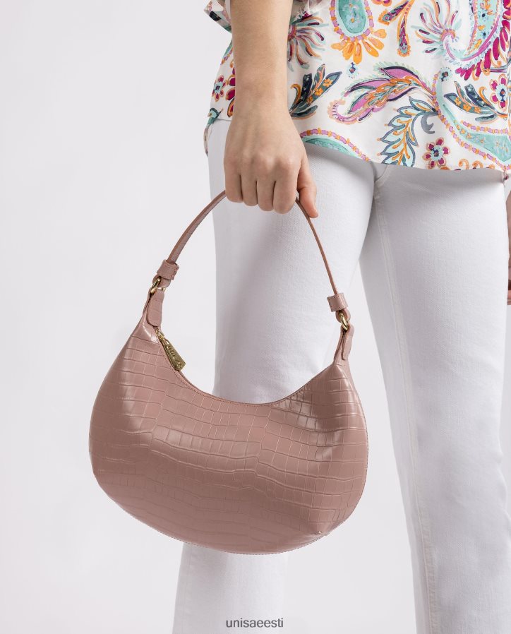 Unisa 88PPB41182 reljeefsest nahast käekott naised roosa