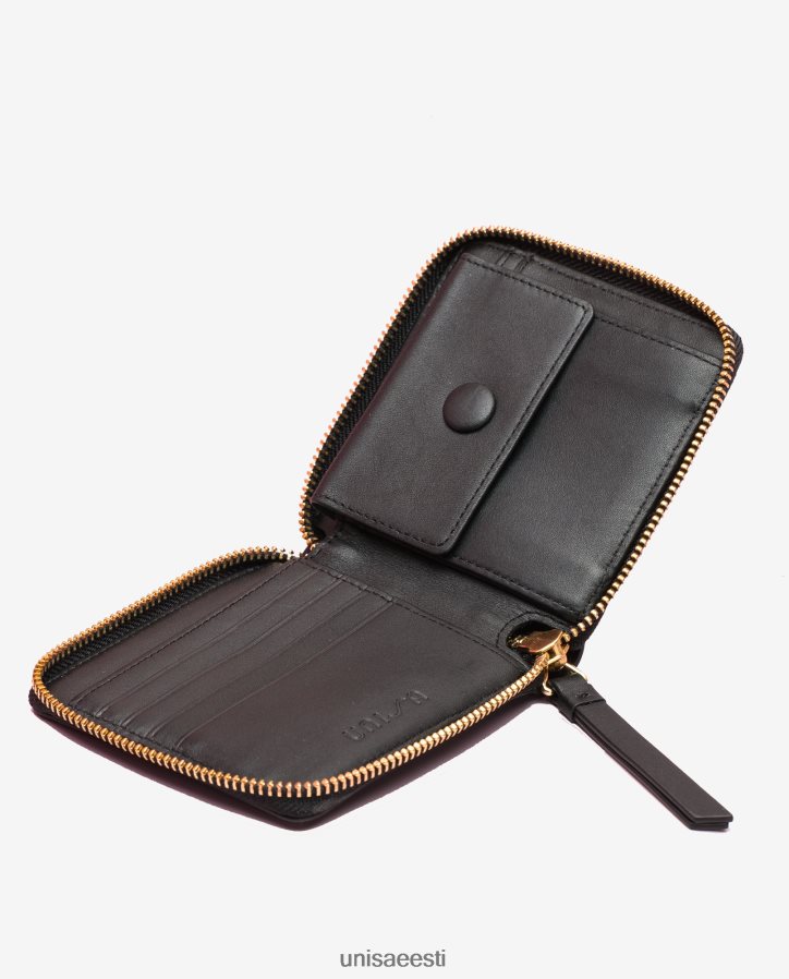 Unisa 88PPB41233 nahast lukuga rahakott naised must