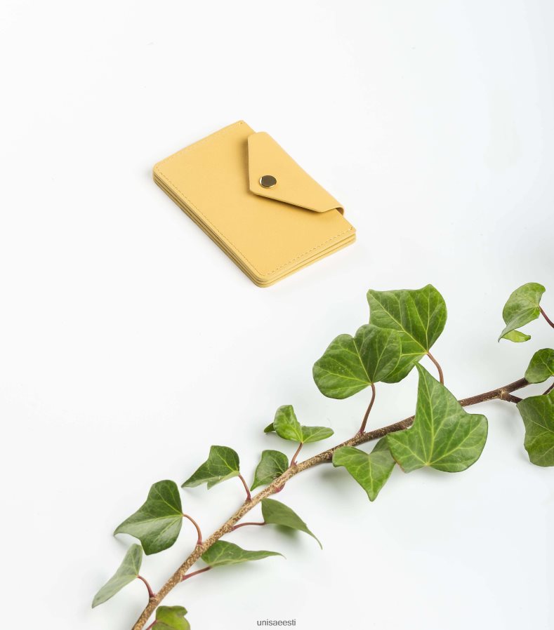 Unisa 88PPB41238 nahast kaardihoidja värv naised kollane