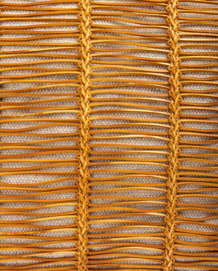 Unisa 88PPB41109 suur riidest ja nahast käekott naised kollane