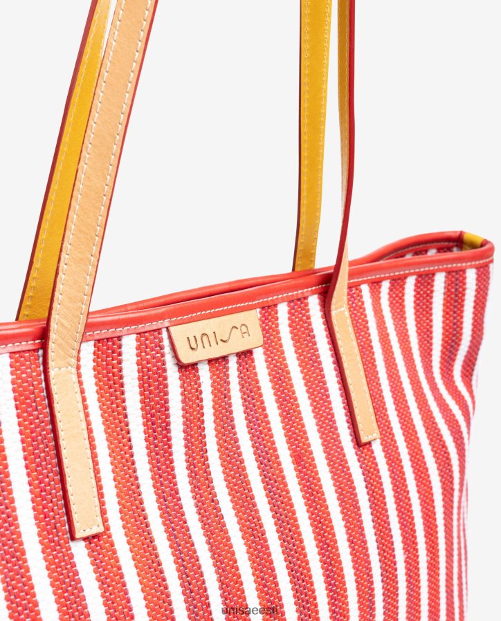 Unisa 88PPB41115 jarapaga tehtud ostukott naised punane