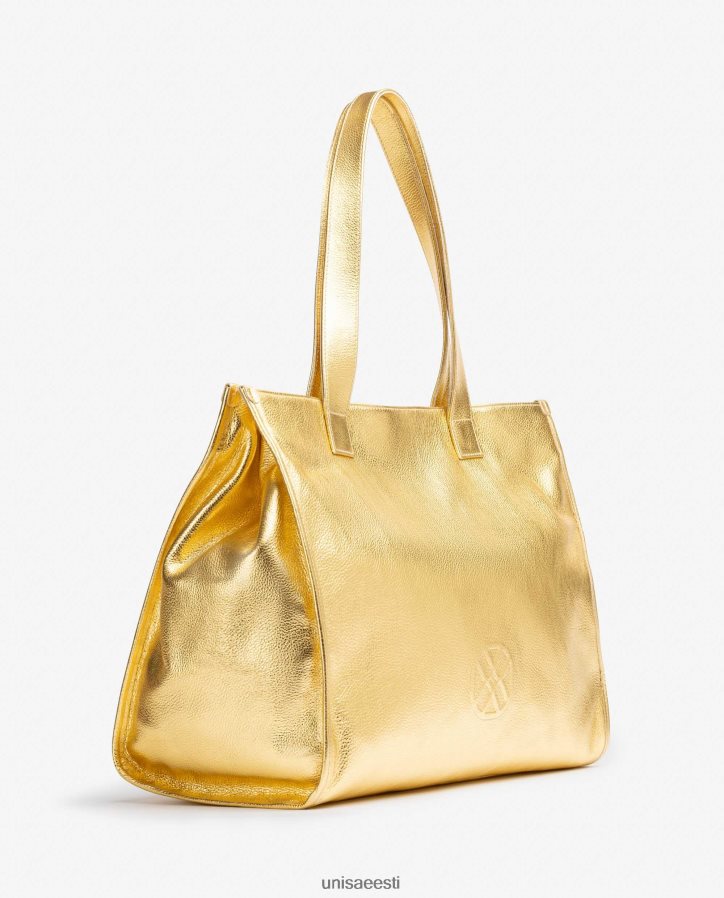 Unisa 88PPB41122 metallilise efektiga nahast kandekott naised mood