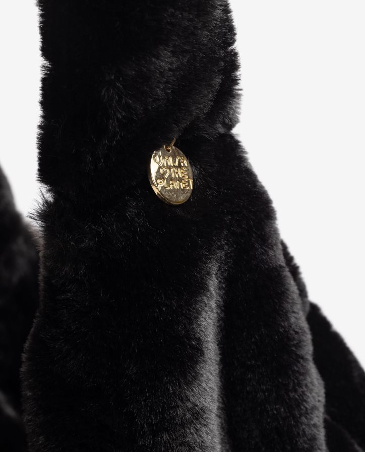 Unisa 88PPB41124 taaskasutatud kangast käekott naised must