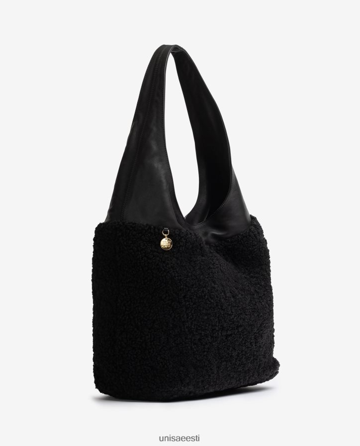 Unisa 88PPB41127 suur riidest kott naised must