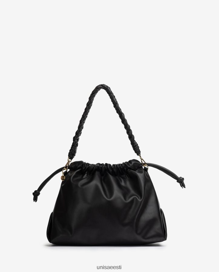 Unisa 88PPB41129 suur volangidega käekott naised must