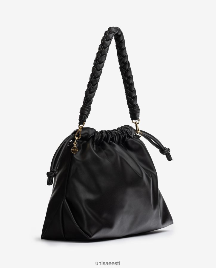 Unisa 88PPB41129 suur volangidega käekott naised must