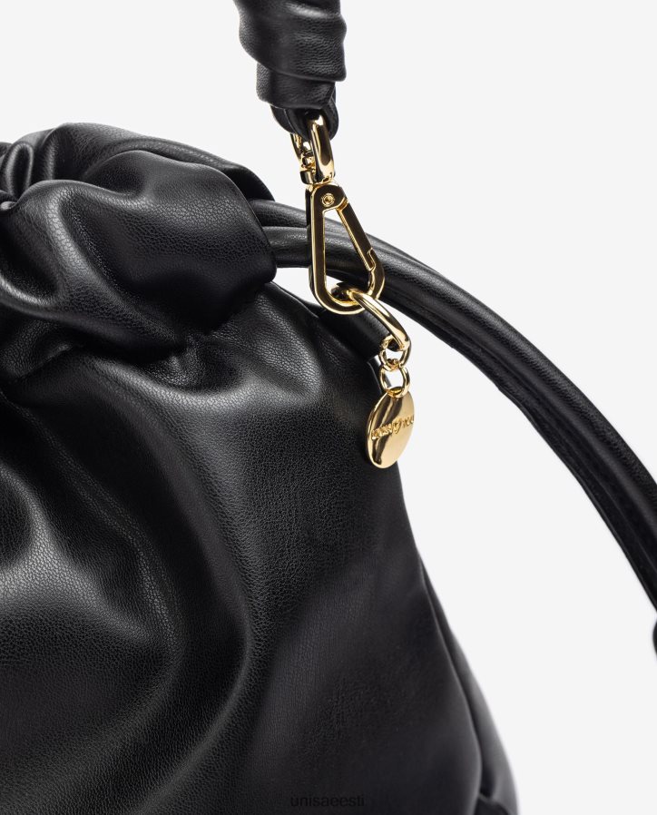 Unisa 88PPB41129 suur volangidega käekott naised must