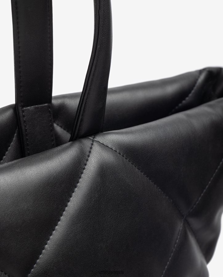 Unisa 88PPB41133 tepitud efektiga käekott naised must