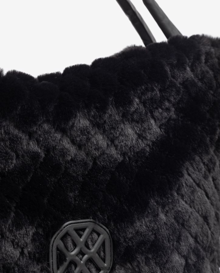 Unisa 88PPB41135 suur pehmest riidest kott naised must