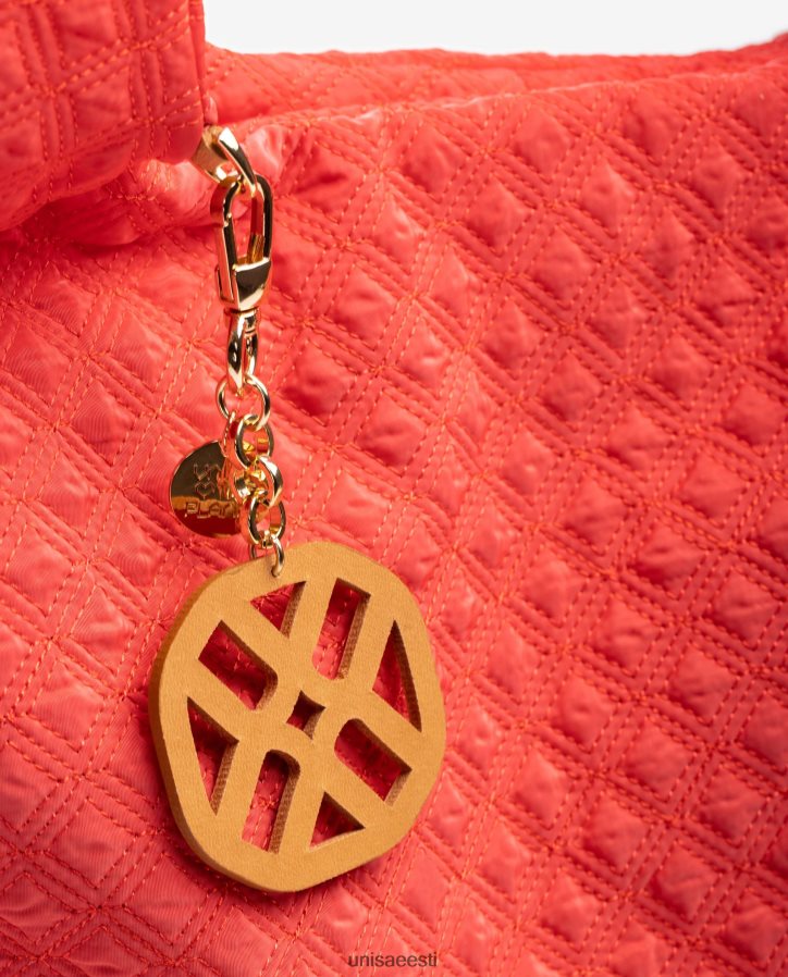 Unisa 88PPB41140 tepitud fluorestseeruv käekott naised punane