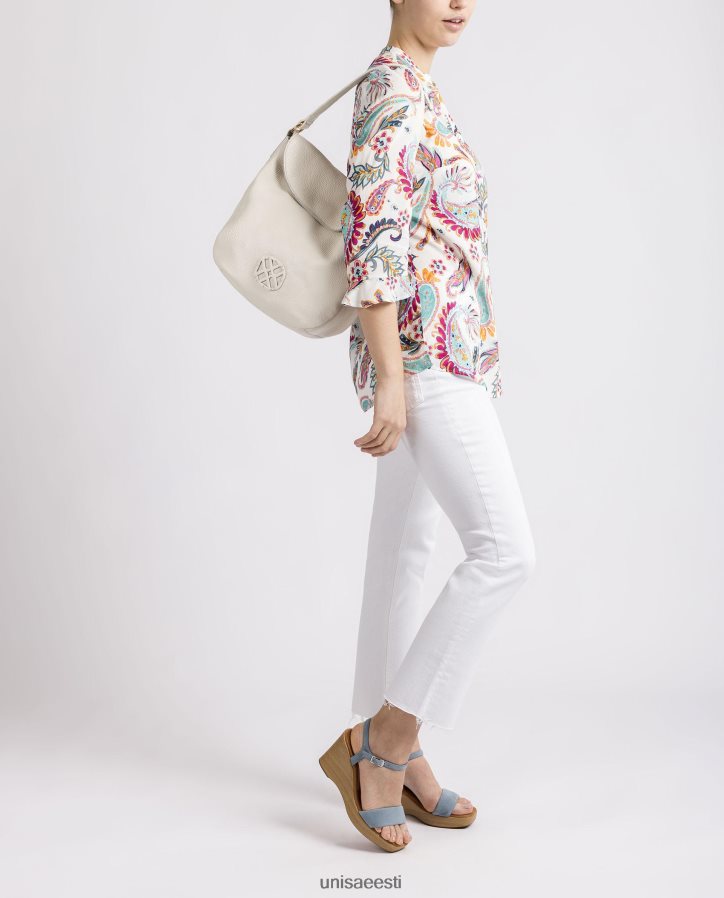 Unisa 88PPB41144 suur monogrammiga käekott naised valge