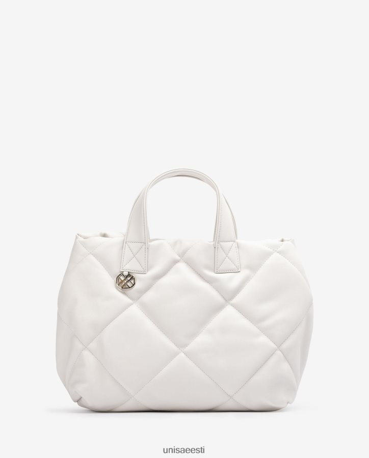 Unisa 88PPB41150 tepitud efektiga käekott naised valge