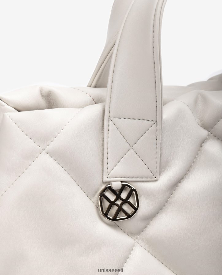 Unisa 88PPB41150 tepitud efektiga käekott naised valge