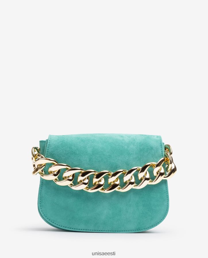 Unisa 88PPB41183 kuldse ketiga käekott naised roheline