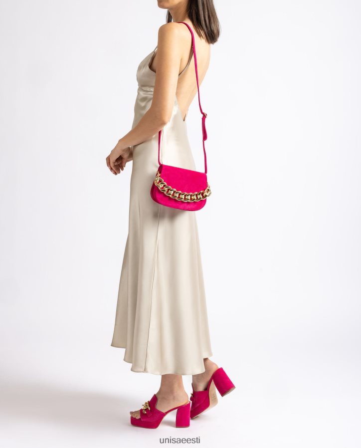 Unisa 88PPB41185 kuldse ketiga käekott naised roosa