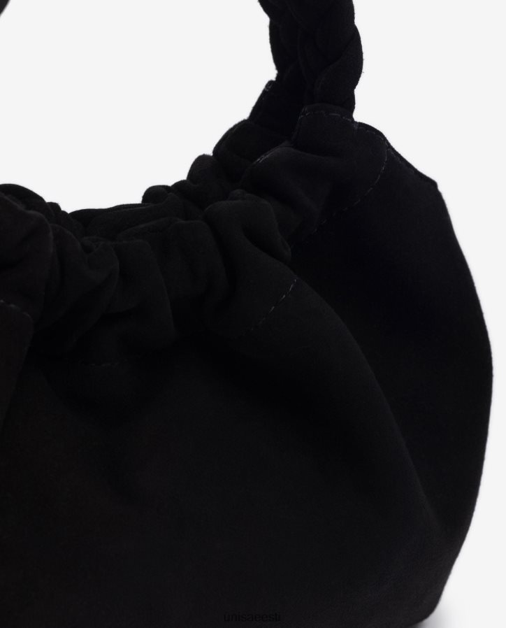 Unisa 88PPB41188 punutud sangadega käekott naised must