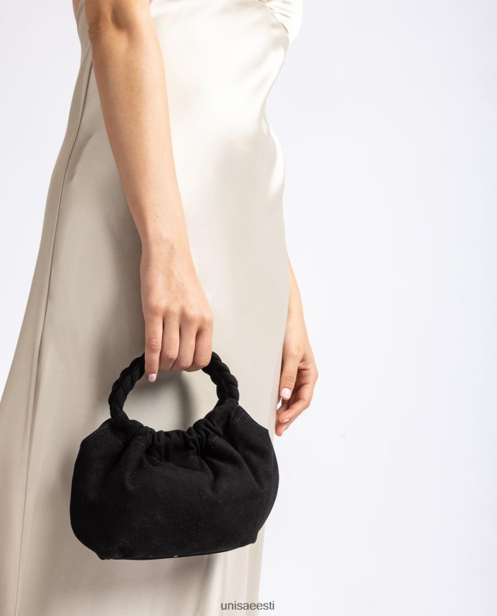 Unisa 88PPB41188 punutud sangadega käekott naised must