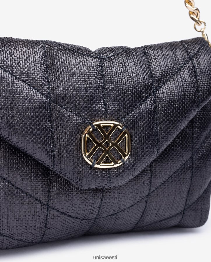 Unisa 88PPB41195 väike tepitud efektiga käekott naised must