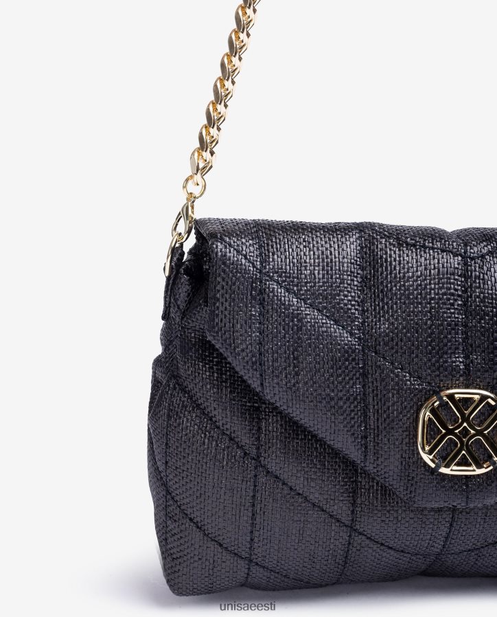 Unisa 88PPB41195 väike tepitud efektiga käekott naised must