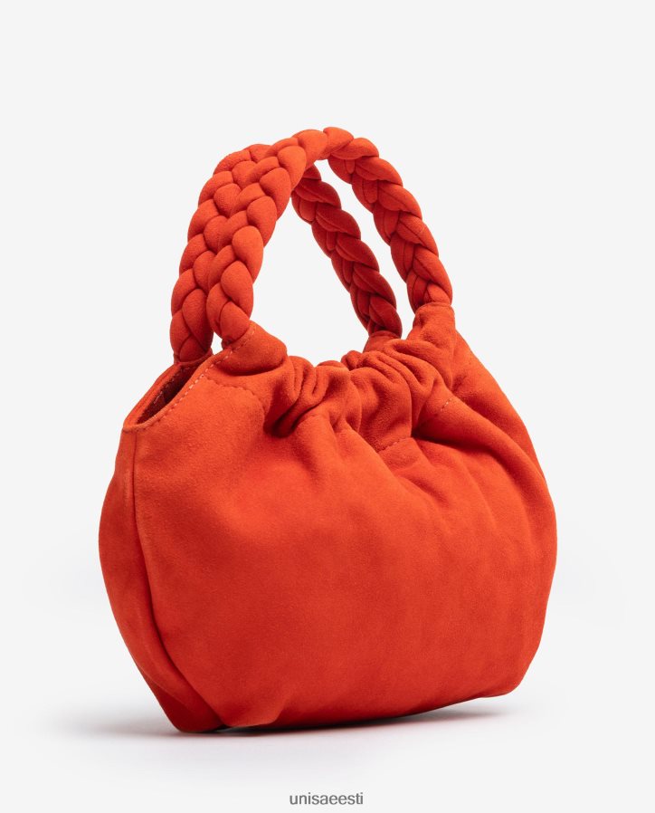 Unisa 88PPB41203 punutud sangadega käekott naised punane