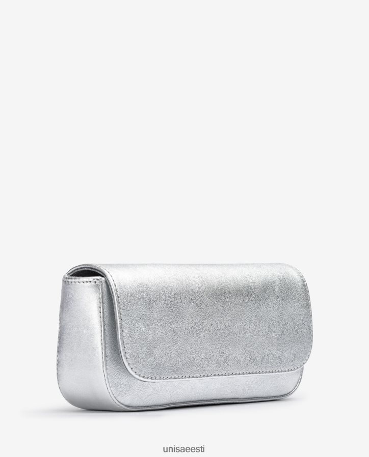 Unisa 88PPB41212 metallilise efektiga nahast peokott naised hõbedane