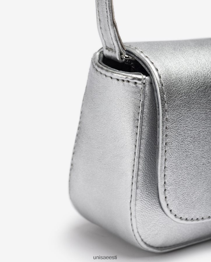 Unisa 88PPB41212 metallilise efektiga nahast peokott naised hõbedane