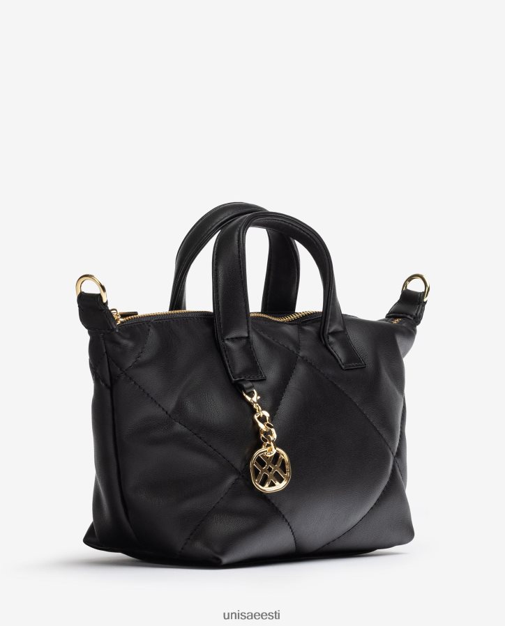 Unisa 88PPB41218 tepitud efektiga käekott naised must