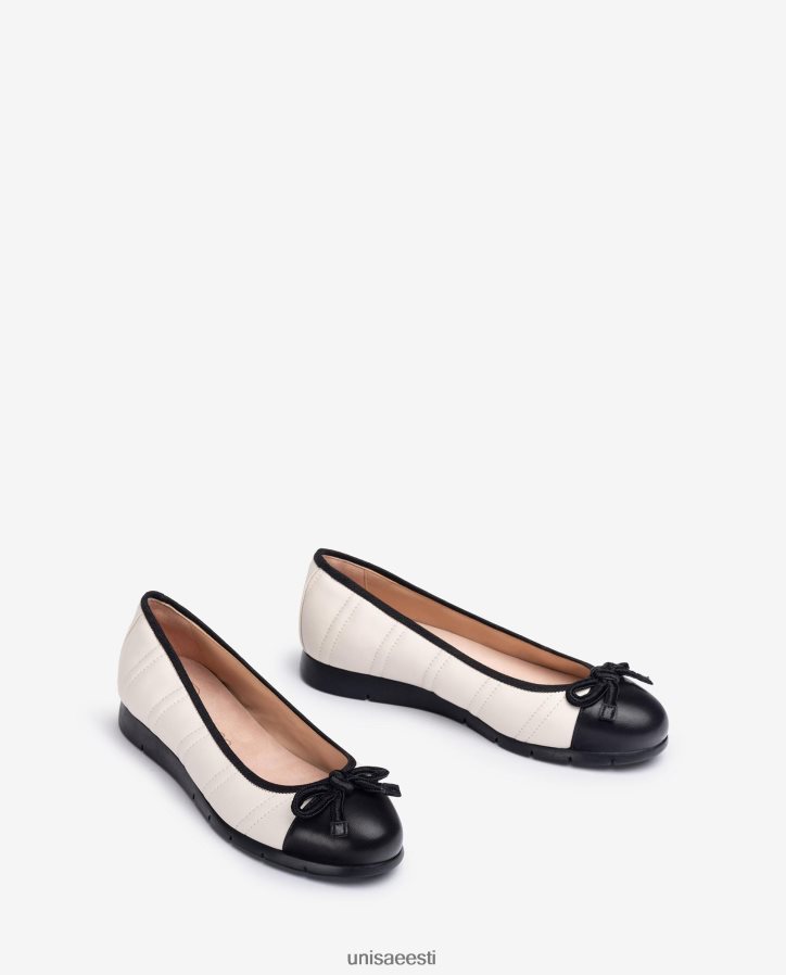 Unisa 88PPB41265 tepitud baleriini kingad naised valge