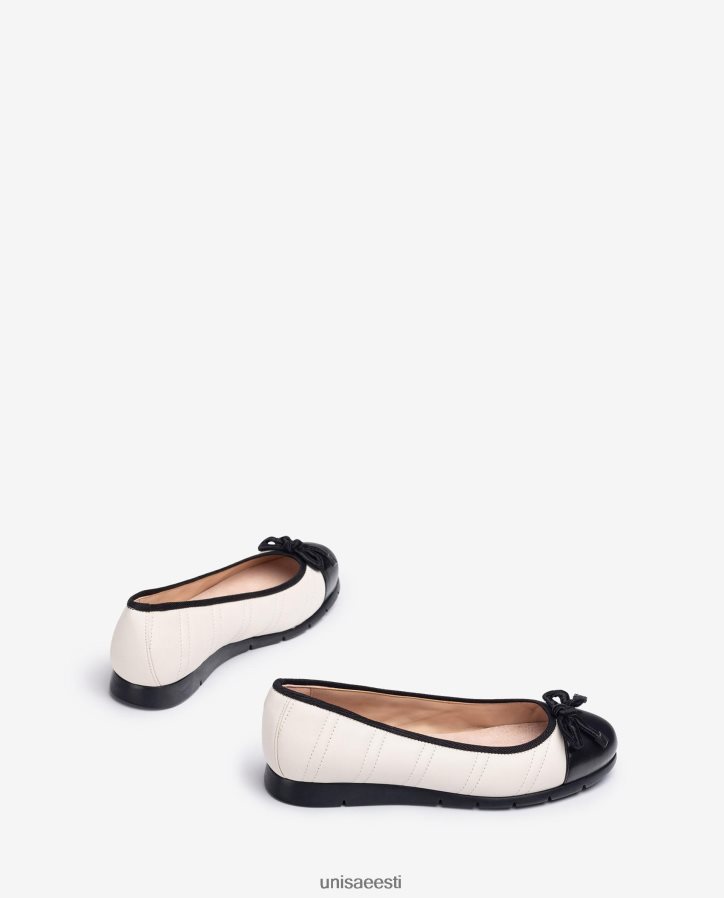 Unisa 88PPB41265 tepitud baleriini kingad naised valge