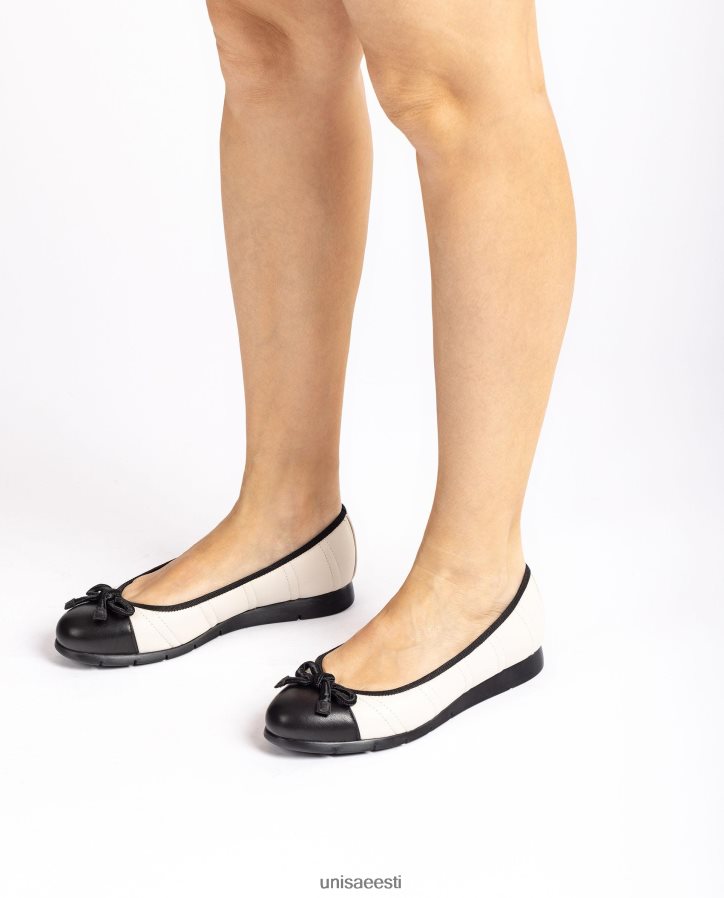Unisa 88PPB41265 tepitud baleriini kingad naised valge