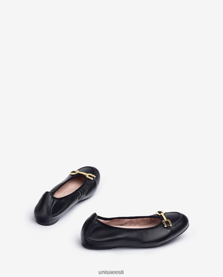 Unisa 88PPB41266 kaunistusega baleriinikingad naised must