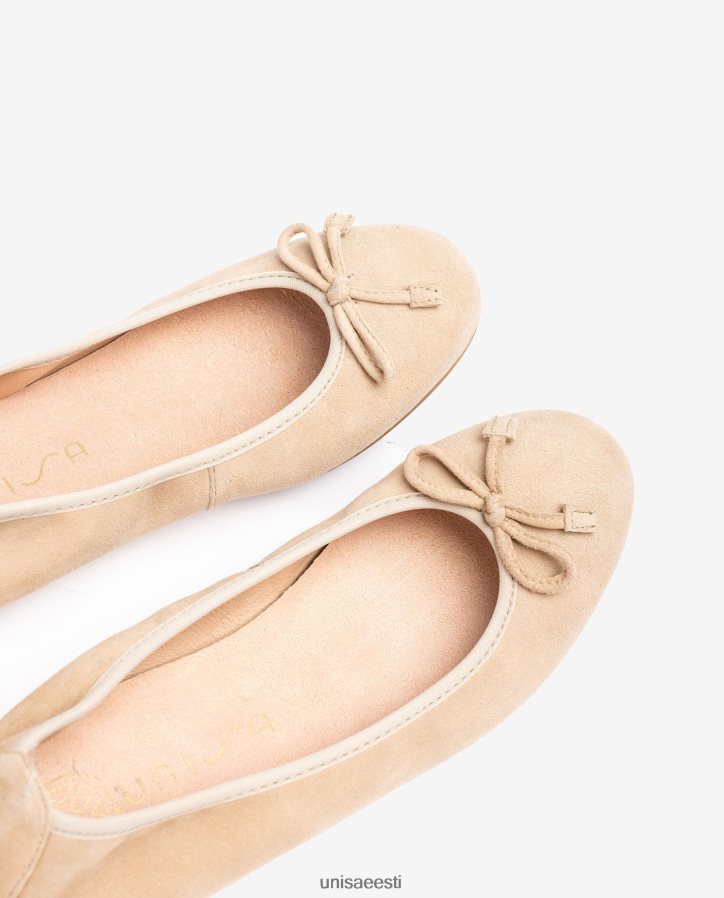 Unisa 88PPB4637 ümara varbaga baleriini kingad naised beež